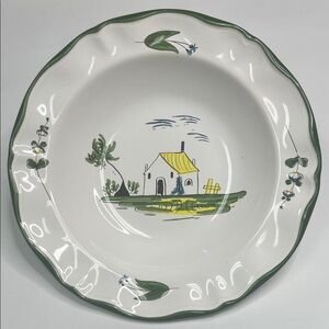 Varages Cabanon Pattern Bowl French Country